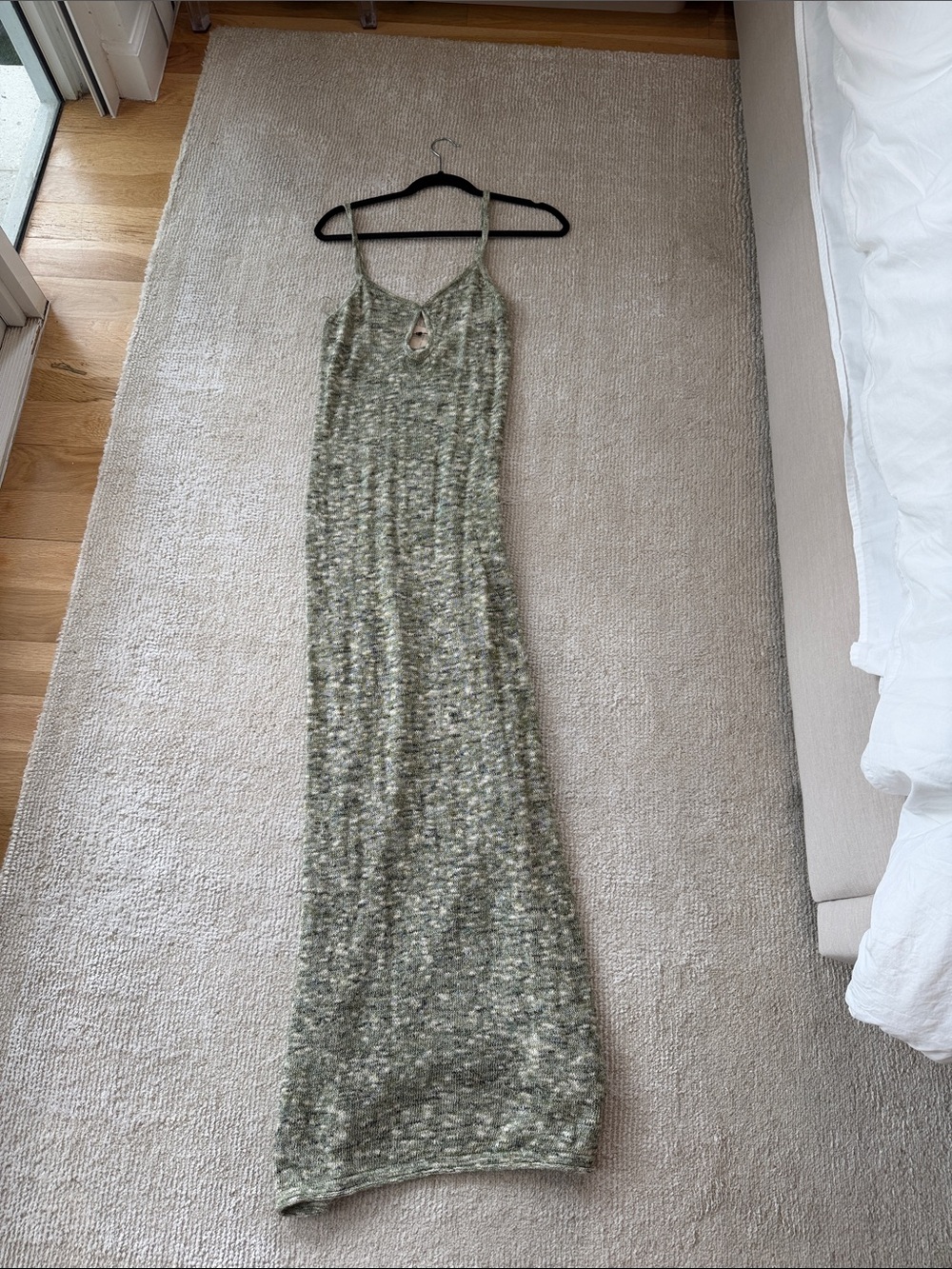 Bec & Bridge Olive Green Speckled Maxi Dress